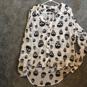 Skull blouse